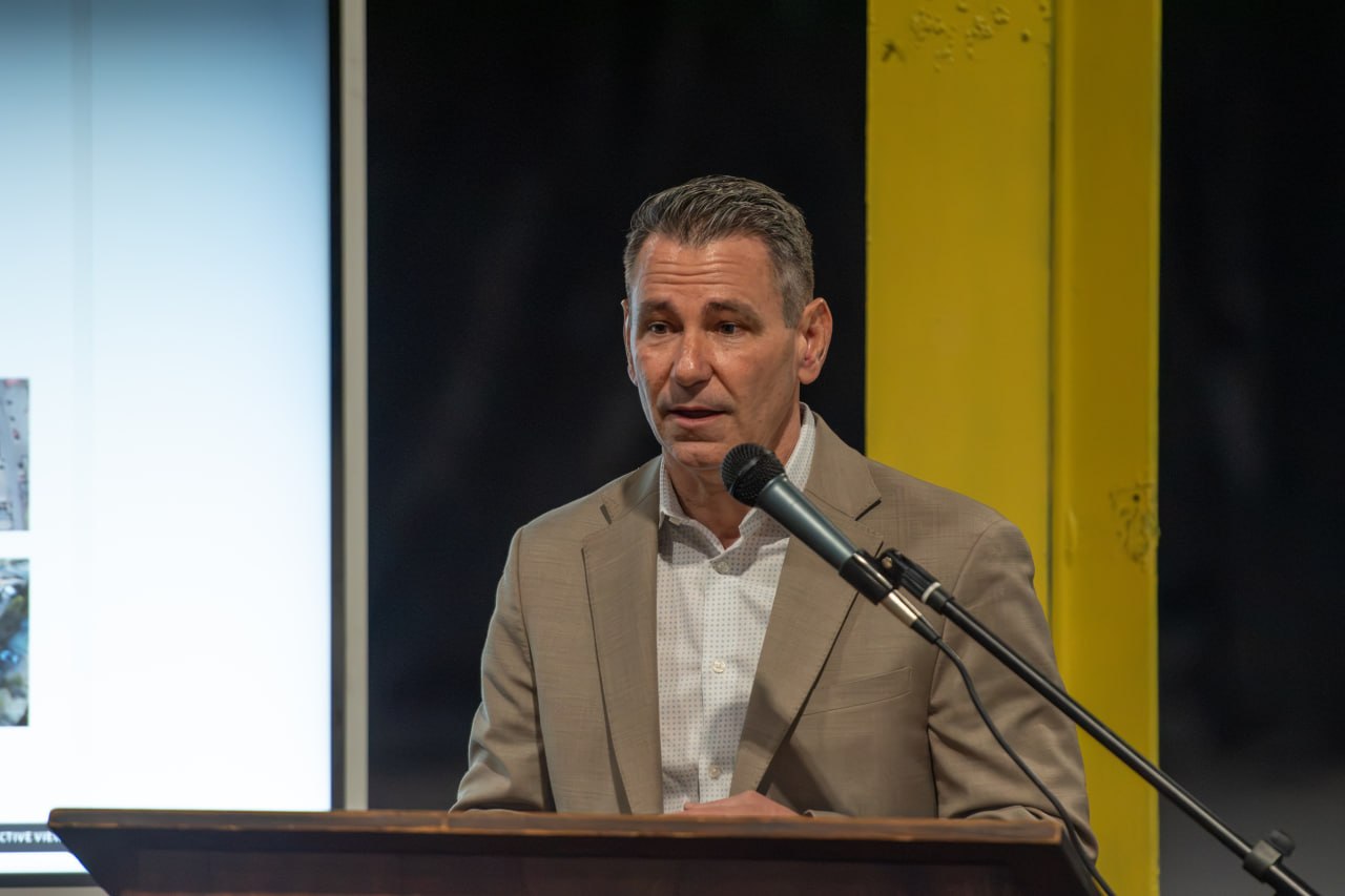 Speaker at the inauguration, Blossburg