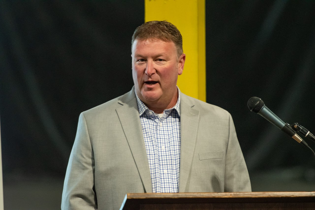Speaker at the inauguration, Blossburg