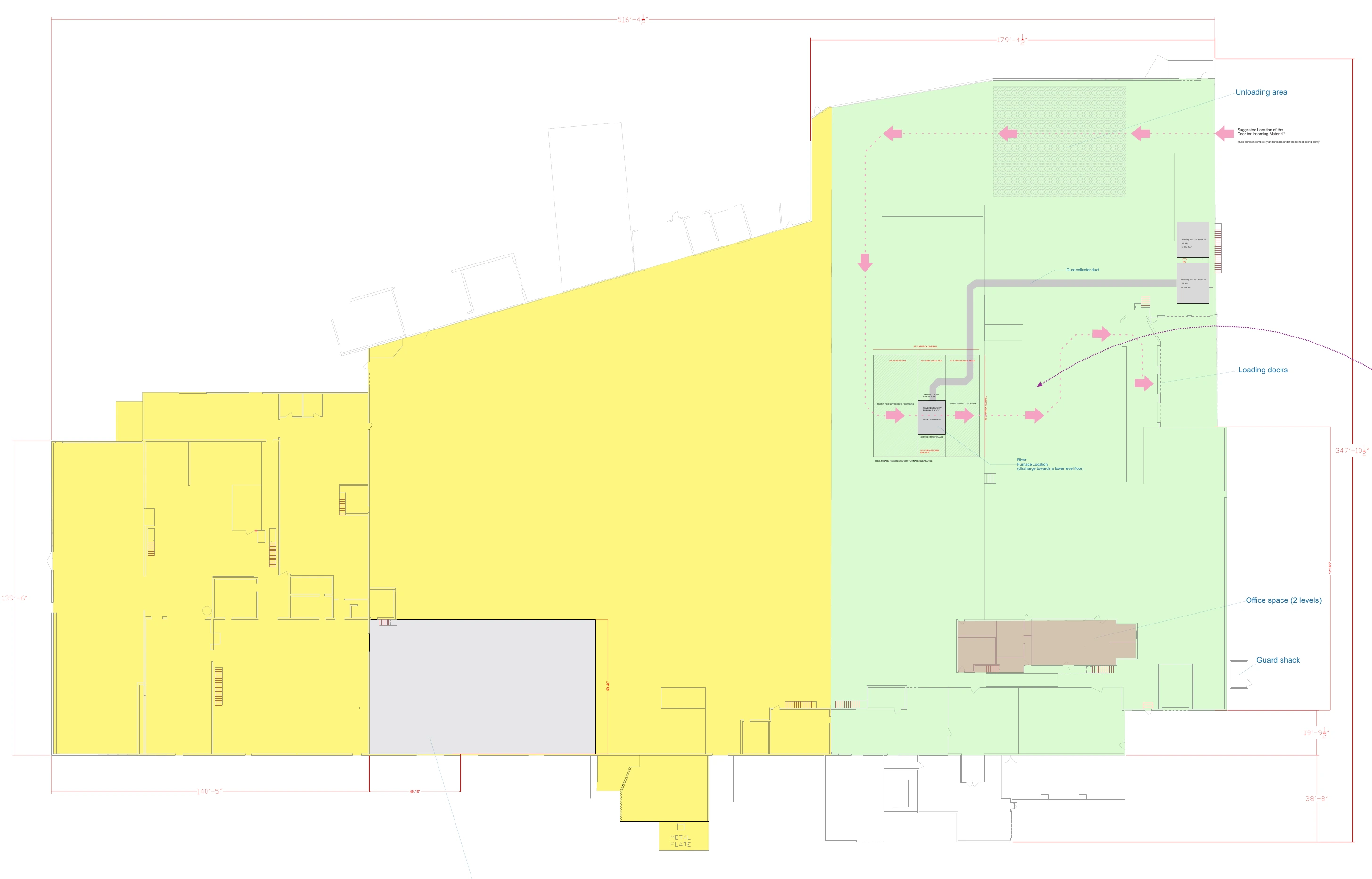 Plant 1 master facility layout